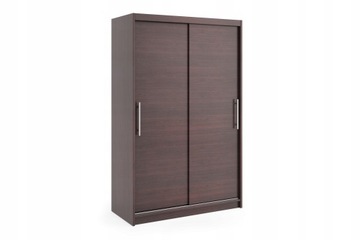 Szafa przesuwna 120cm NIKO1 półki WENGE PRODUCENT