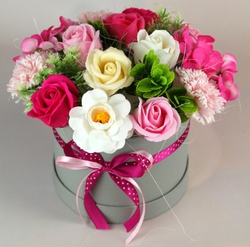 Цветочная Коробка Мыло Цветы Подарок