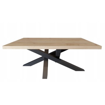 Stoliczek KAWOWY LOFT MEDIOLAN 60x40x45 cm Nowoczesny Gruby Blat