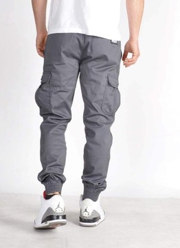 Spodnie XL Bossline Cargo Jogger Szare joggery