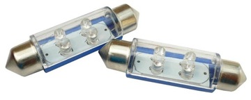 ŻARÓWKA . LED 12V5W SV8.5-4 LED NIEB.-2s RURKA 41