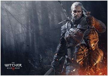 Naklejki na ścianę plakat Wiedźmin 100x70