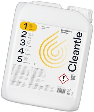 CLEANTLE Tire & Wheel Cleaner 5L Do Mycia Czyszczenia Felg Opon Kół Gumy