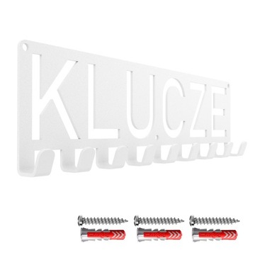 WIESZAK ŚCIENNY NA KLUCZE 9 HAKÓW DESIGM