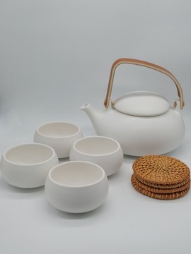 Zens ceramiczny czajnik do herbaty + fliliżanki