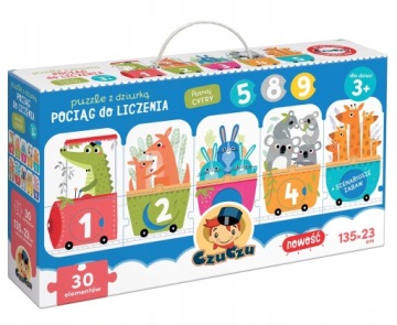 Puzzle Pro Dítě Vláček na počítání Vzdělávací skládačky pro Nejmenší