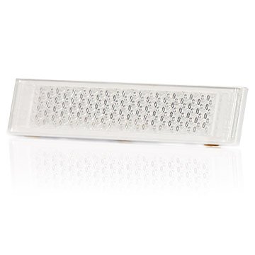 Odblask przyklejany biały prostokątny 126x34 (163)