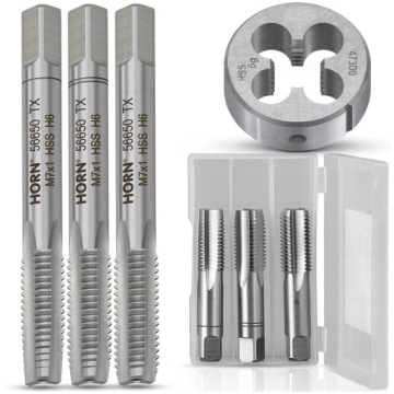 GWINTOWNIKI + NARZYNKA M7x1 HSS ZESTAW 3+1