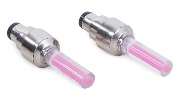 ВЕЛОСИПЕДНЫЕ ВЕНТИЛЯЦИИ НА КОЛЕСЕ С ПОДСВЕТКОЙ, 2 РОЗОВЫЕ