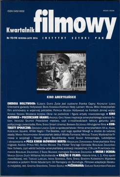 Kwartalnik filmowy 1-2/2016 Kino amerykańskie