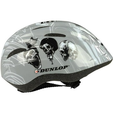 KASK ROWEROWY DZIECIĘCY REGULOWANY NA ROWER DESKĘ HULAJNOGĘ R. 48-52CM GREY