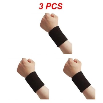 1~15PCS Black Athletic Wristband Stylish High-performance Wrist Sweatband