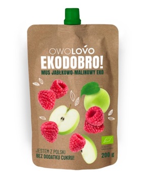 Mus Owolovo 200g EKODOBRO Jabłko Malina