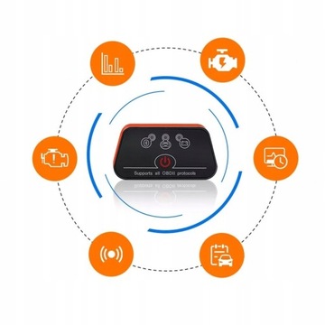 Диагностический интерфейс Vgate iCar2 BT 3.0 OBDII ELM327, сканер неисправностей