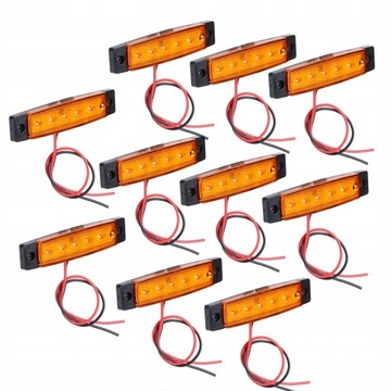 Боковой габаритный фонарь для грузовика 10 см.