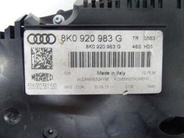 8K0920983G, Kombiinstrument Kombiinstrument Kombiinstrument AUDI A4 B8 2.0TDI 8K0920983G | thumb 2