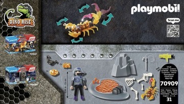 PLAYMOBIL DINO Огненный Скорпион Бой 70909