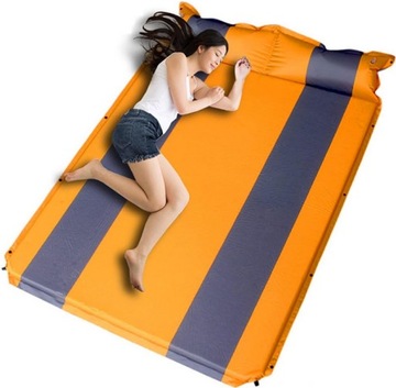САМОНАДУВАЮЩИЙСЯ КОВрик для двоих С ПОДУШКОЙ МАТРАС КЕМПЕРАЦИОННЫЙ КОВРИК ПАЛАТКА