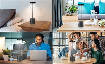 Беспроводная настольная лампа Retro Night Touch для стола, черный USB