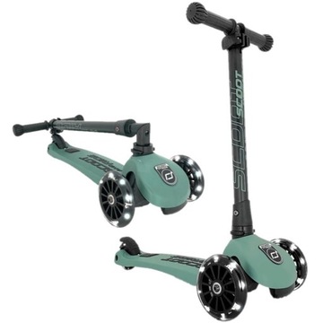 SCOOTANDRIDE Forest HULAJNOGA Składana Highwaykick 3 Koła z LED 3L+