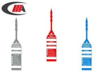Бирки сервисные ИДЕНТИФИКАТОР для ключей U100 шт.