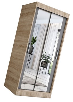 NOWOCZESNA SZAFA PRZESUWNA = DĄB SONOMA + ANTRACYT