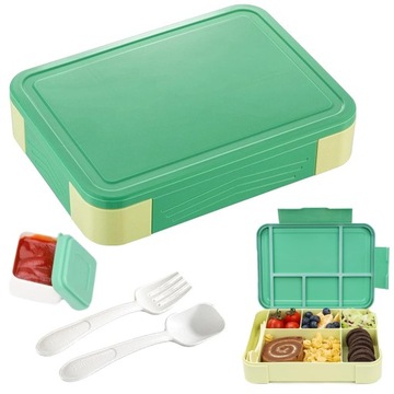 ŚNIADANIÓWKA Z PRZEGRÓDKAMI ŚNIADANIÓWKA BENTO 5 PRZEGRÓDKI LUNCHBOX 1.3 L