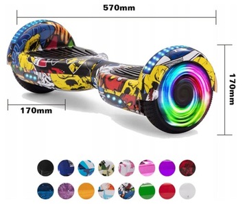 ЭЛЕКТРИЧЕСКИЙ СКЕЙТБОРД LED+ ПРИЛОЖЕНИЕ Хип-Хоп