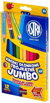 КАРАНДАШИ JUMBO ASTRA 12 ЦВЕТОВ.