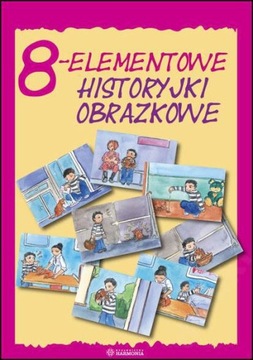 8-ELEMENTOWE HISTORYJKI OBRAZKOWE łamigłówki KARTY