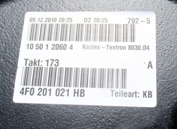 AUDI A6 C6 AVANT 2.7 TDI NÁDRŽ PALIVA 4F0201021HB