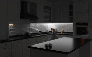 СВЕТОДИОДНАЯ УГЛОВАЯ ПОЛОСКА ДЛЯ КУХНИ + СЕНСОРНЫЙ ВЫКЛЮЧАТЕЛЬ