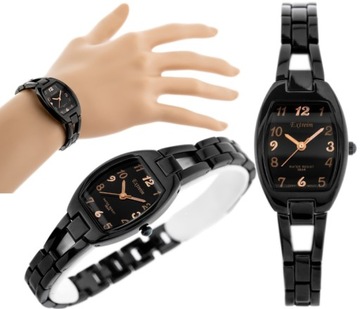 ZEGAREK DAMSKI EXTREIM EXT-Y002B-5A Czarny wąski PREZENT DLA NIEJ