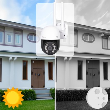 НАРУЖНАЯ ВРАЩАЮЩАЯСЯ IP WIFI КАМЕРА 8MPX 4K ULTRA HD 4-кратный ЗУМ ДЛЯ МОНИТОРИНГА