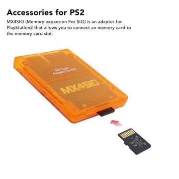 КАРТА ПАМЯТИ TF ДЛЯ PS2 MX4SIO SIO2SD ОРАНЖЕВЫЙ