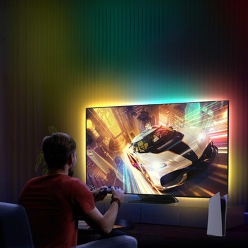 Светодиодная лента RGB Ambilight для HDMI-телевизора длиной 5 м 75–85 дюймов