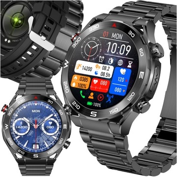 SMARTWATCH ZEGAREK CIŚNIENIOMIERZ EKG GLUKOZA GLIKEMIA HRV ROZMOWY MENU PL