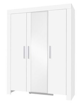 Szafa 1 150 cm zestaw CHLOE do salonu biały
