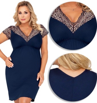 WISKOZOWA KOSZULA NOCNA DONNA GRETA PLUS [4XL]