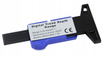 ЦИФРОВОЙ ИЗМЕРИТЕЛЬ ВЫСОТЫ ПРОТЕКТОРА ШИН 0–25,4 ММ