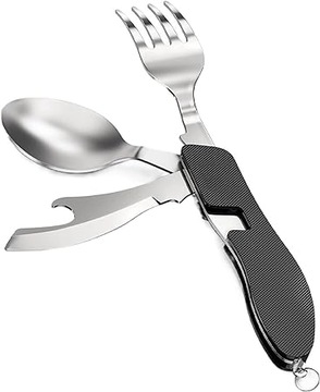 OBIADOWY MULTITOOL SZTUĆCE ŁYŻKA WIDELEC OTWIERACZ CAMPING TRAVEL