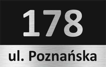 Tabliczka z numerem na płot ogrodzenie działkę