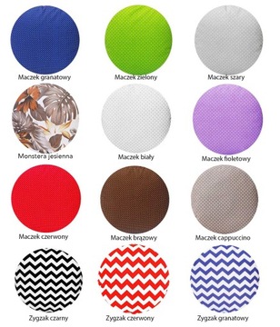 КРУГЛАЯ ПОДУШКА ТАБУРЕТ 32см МНОГИЕ ДИЗАЙНЫ