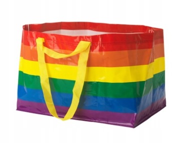 IKEA STORSTOMA torba tęczowa 71 l lgbt