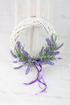 Декоративный лавандовый венок, украшение двери