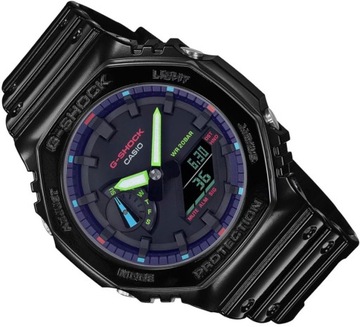 SPORTOWY ZEGAREK MĘSKI G-SHOCK GA-2100RGB-1A + BOX