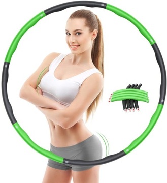 HULA HOP PIANKOWE KOŁO SKŁADANE 8 ELEMENTÓW