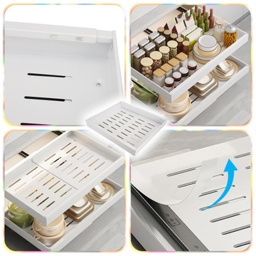 Регулируемая ящика телескопической полки выдвижной вставка в кухонный шкаф