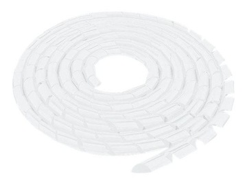 QOLTEC 52259 Qoltec Organizer do kabli 8mm 10m Biały