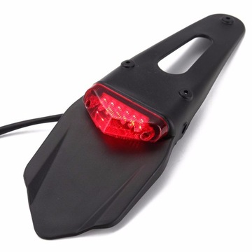 LAMPA tył LED stop + pozycja cross enduro błotnik